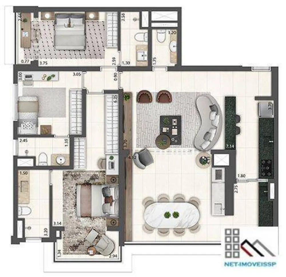 Apartamento, 3 quartos, 126 m² - Foto 11