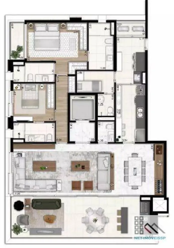 Apartamento, 3 quartos, 186 m² - Foto 15