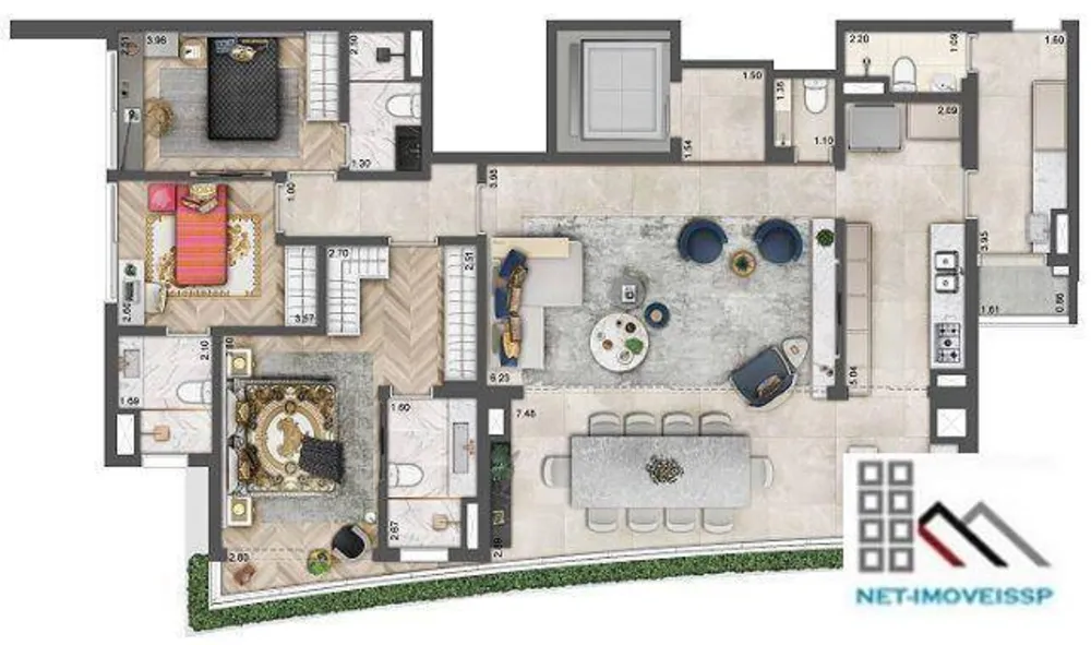 Apartamento, 3 quartos, 150 m² - Foto 9