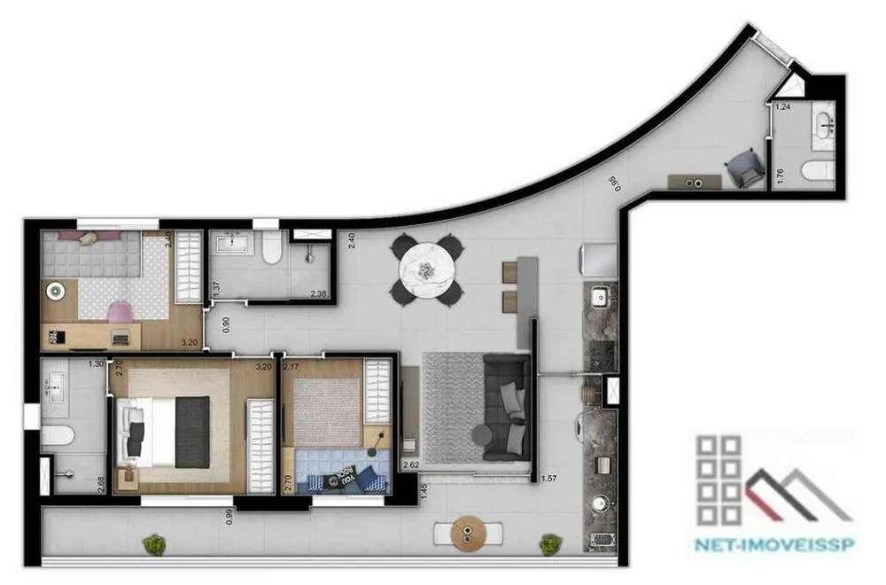 Apartamento, 3 quartos, 94 m² - Foto 12