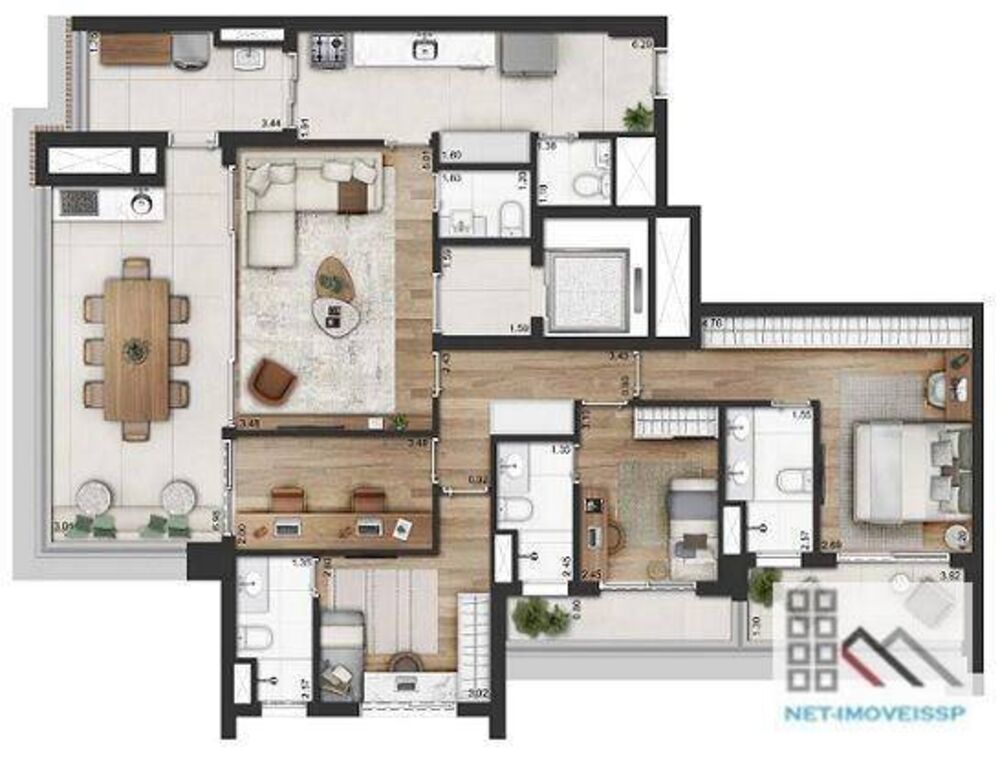 Apartamento à venda com 3 quartos, 151m² - Foto 19