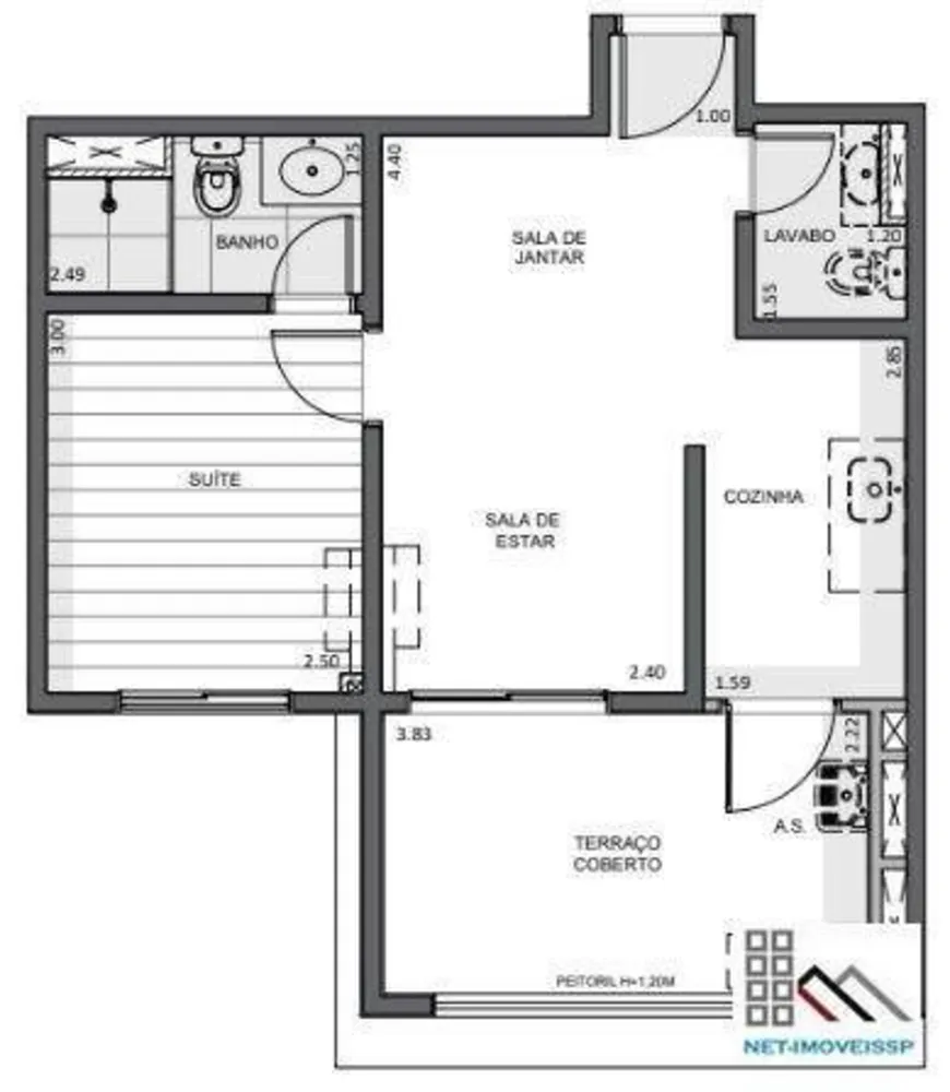 Apartamento, 1 quarto, 43 m² - Foto 4