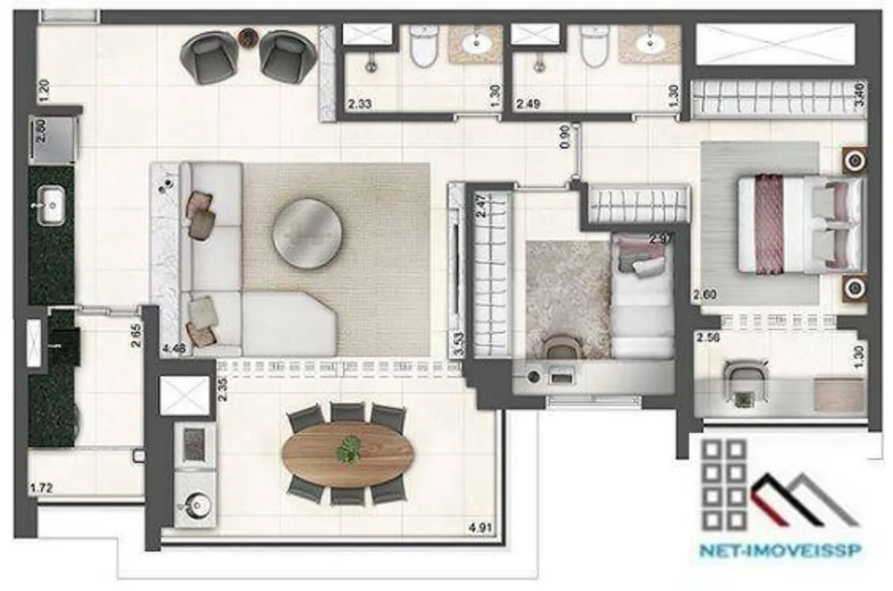 Apartamento, 2 quartos, 84 m² - Foto 15
