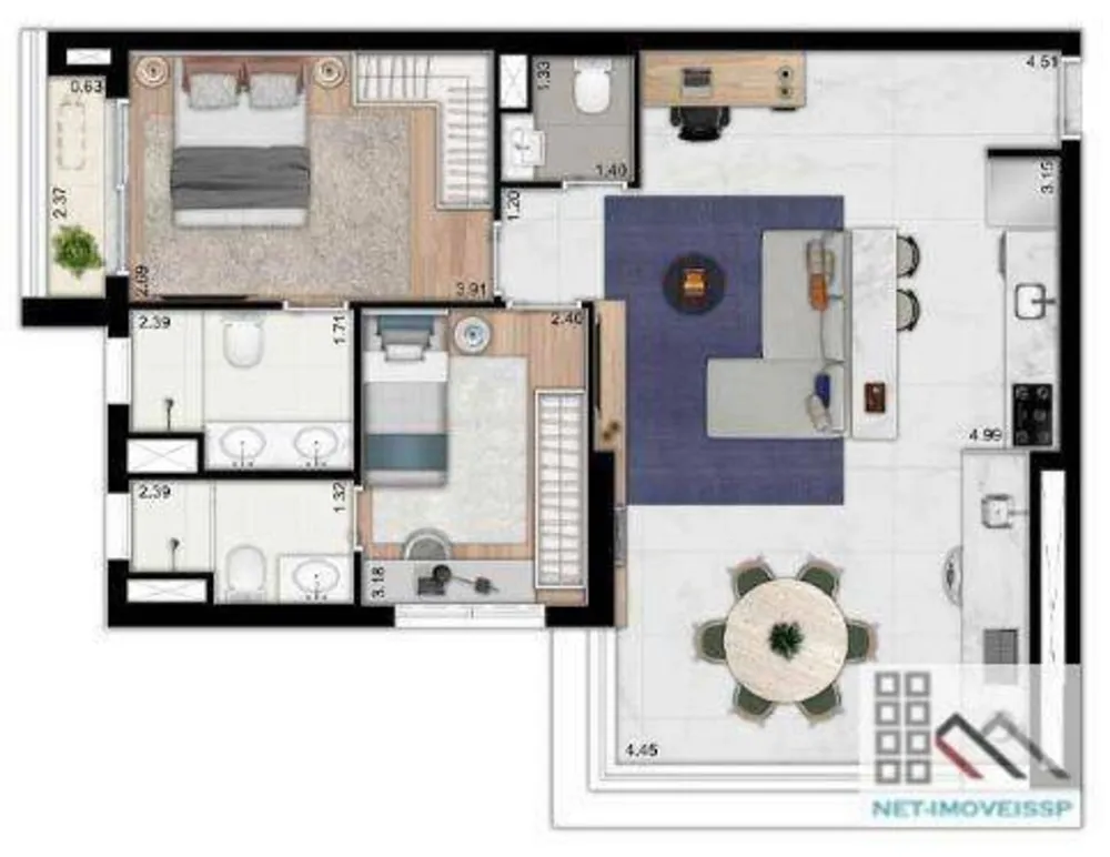 Apartamento, 2 quartos, 77 m² - Foto 13