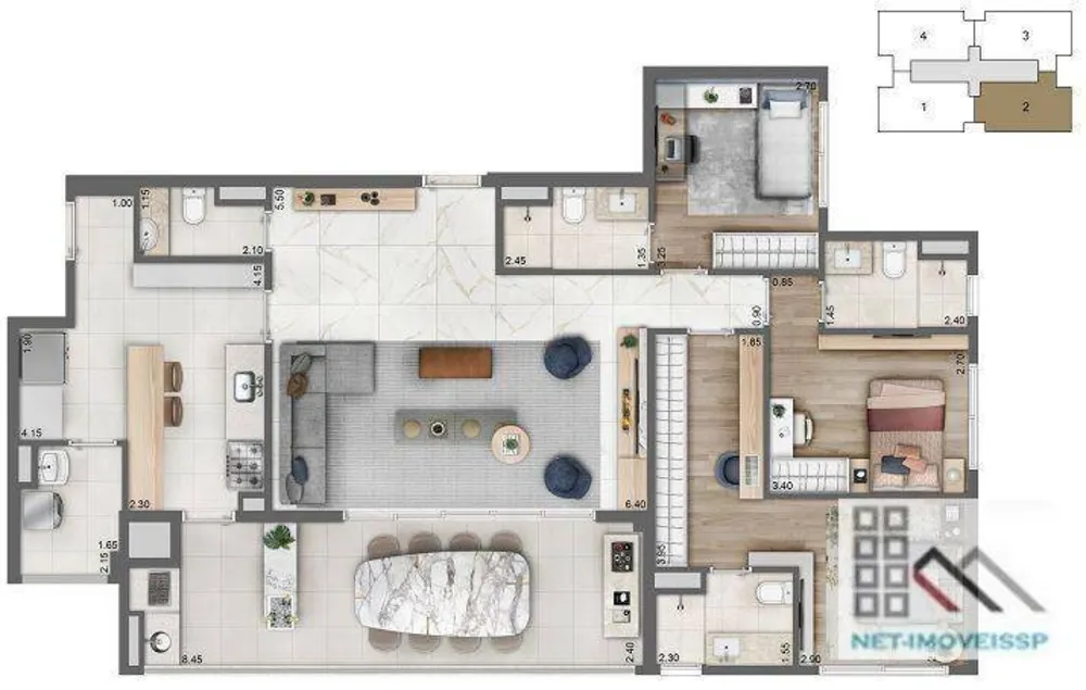 Apartamento, 4 quartos, 136 m² - Foto 17