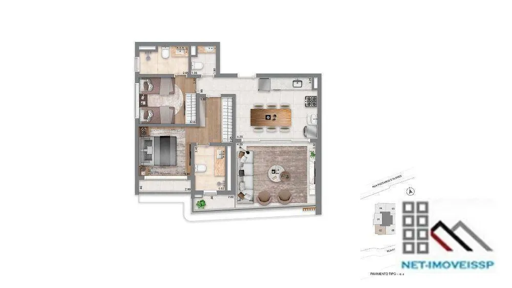 Apartamento, 2 quartos, 76 m² - Foto 5