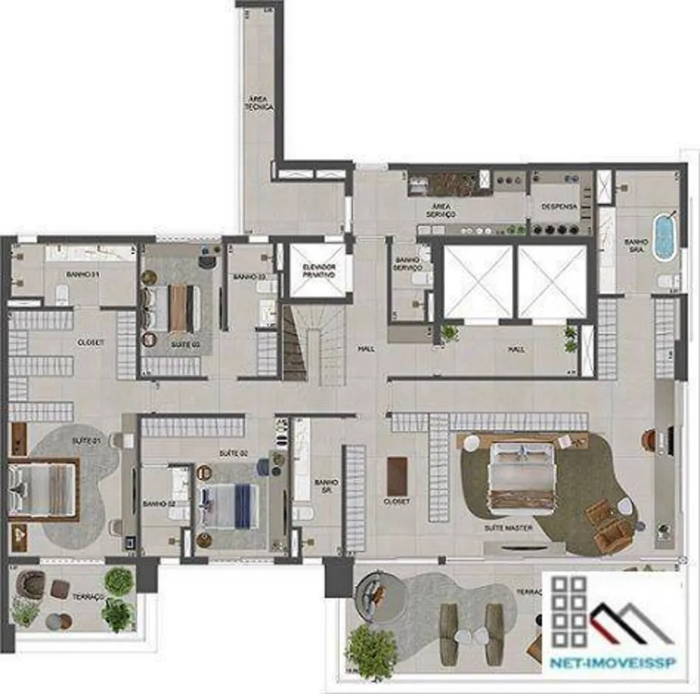 Cobertura, 4 quartos, 570 m² - Foto 16