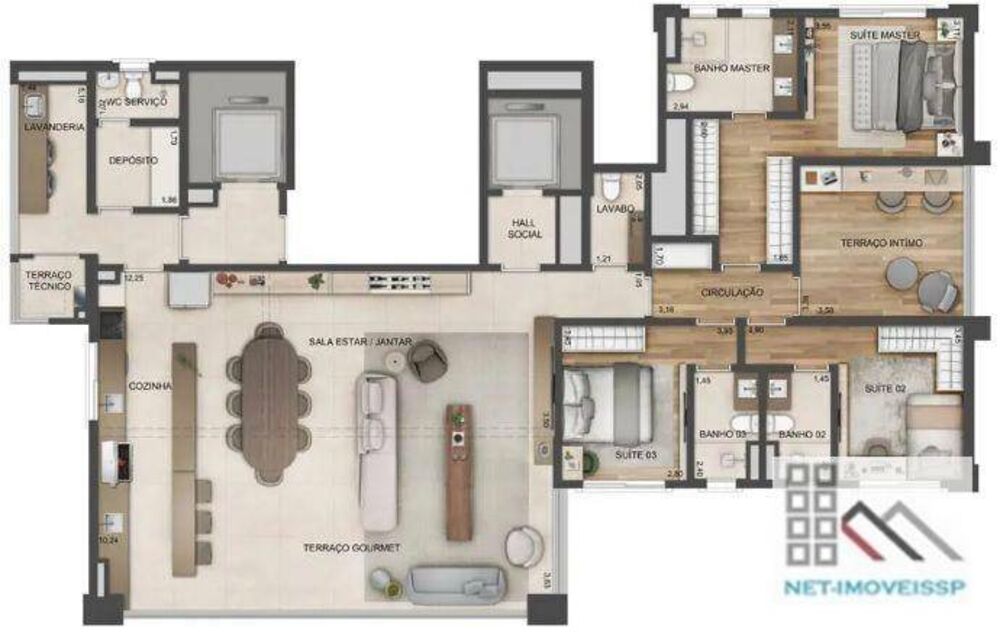 Apartamento, 3 quartos, 201 m² - Foto 4