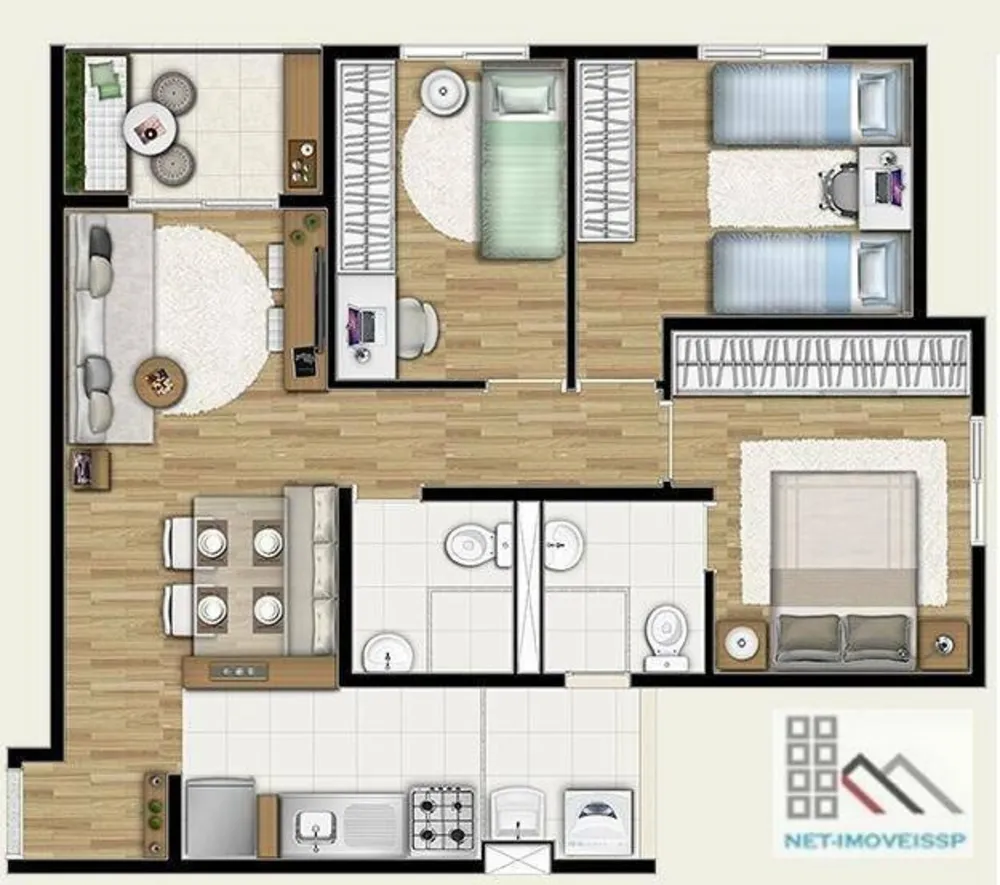 Apartamento, 3 quartos, 61 m² - Foto 17