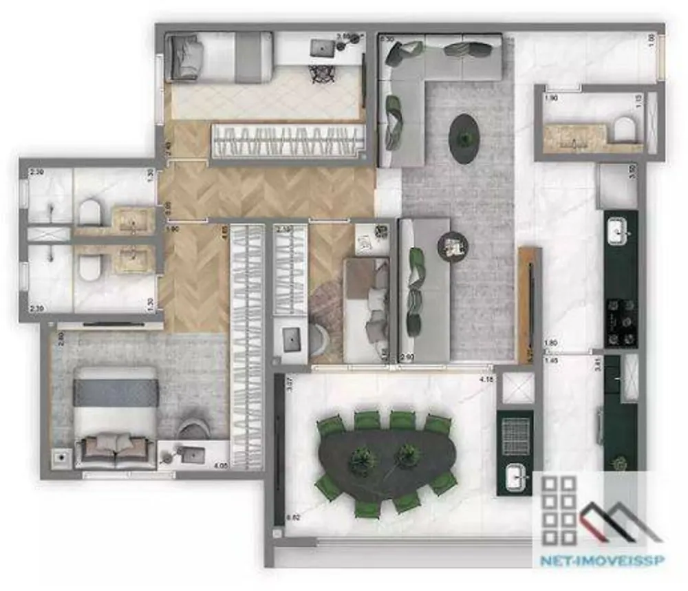 Apartamento, 3 quartos, 100 m² - Foto 13