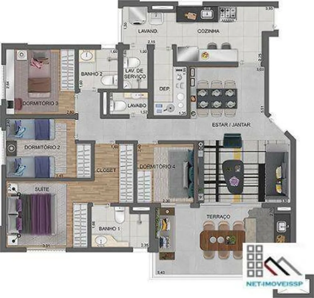 Apartamento, 4 quartos, 112 m² - Foto 15
