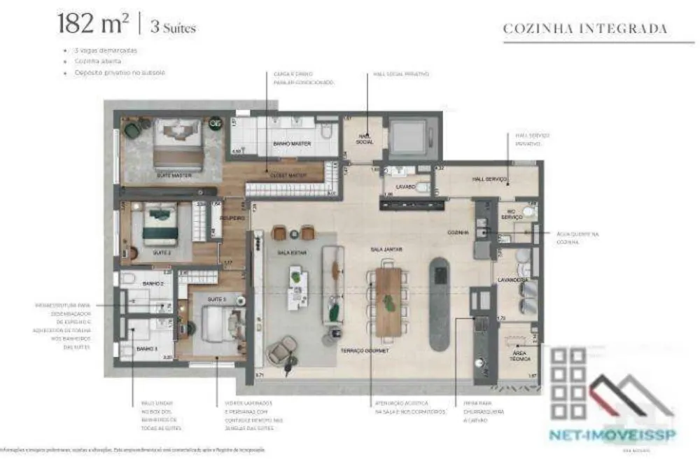 Apartamento, 3 quartos, 185 m² - Foto 4