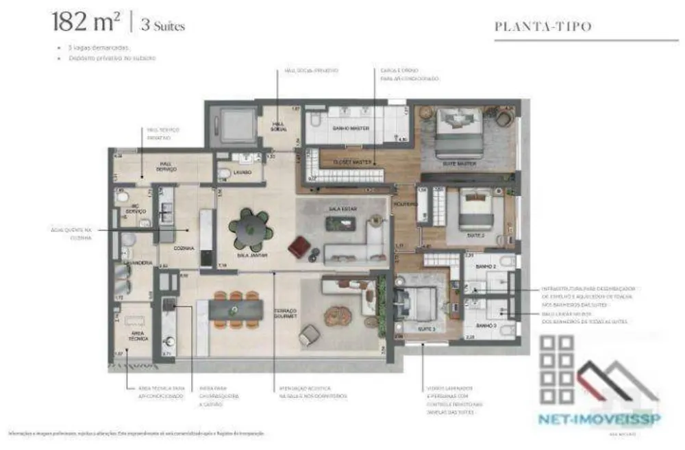 Apartamento, 3 quartos, 185 m² - Foto 15
