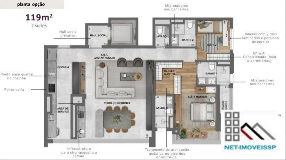 Apartamento, 3 quartos, 119 m² - Foto 15