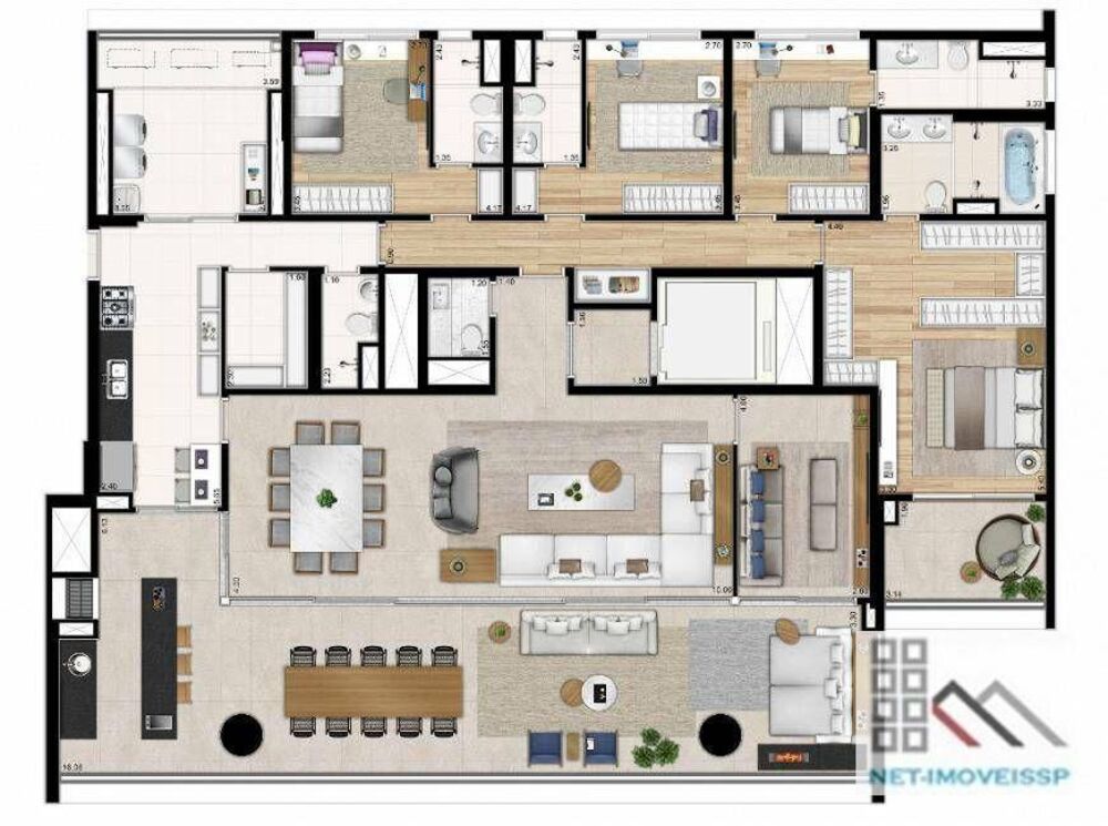 Apartamento, 4 quartos, 275 m² - Foto 1