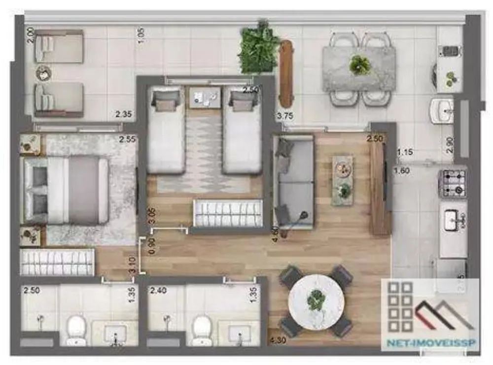 Apartamento, 2 quartos, 71 m² - Foto 7