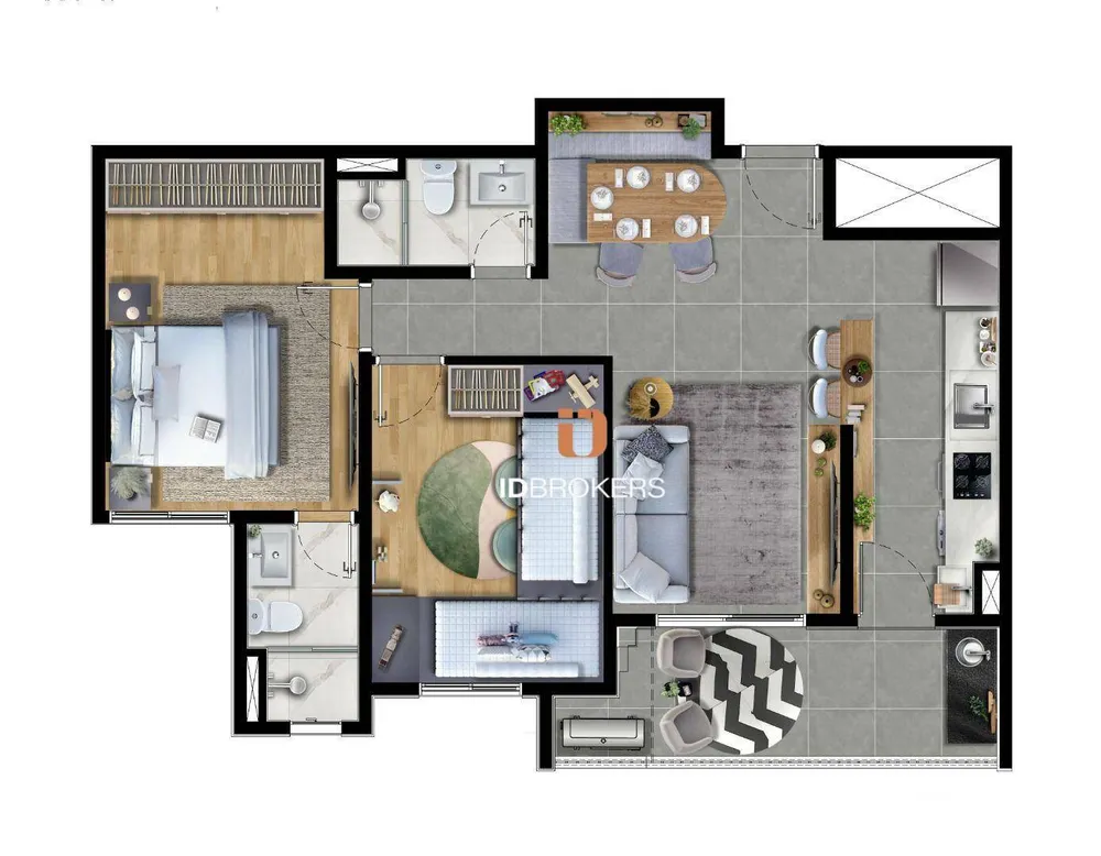 Apartamento, 2 quartos, 68 m² - Foto 12