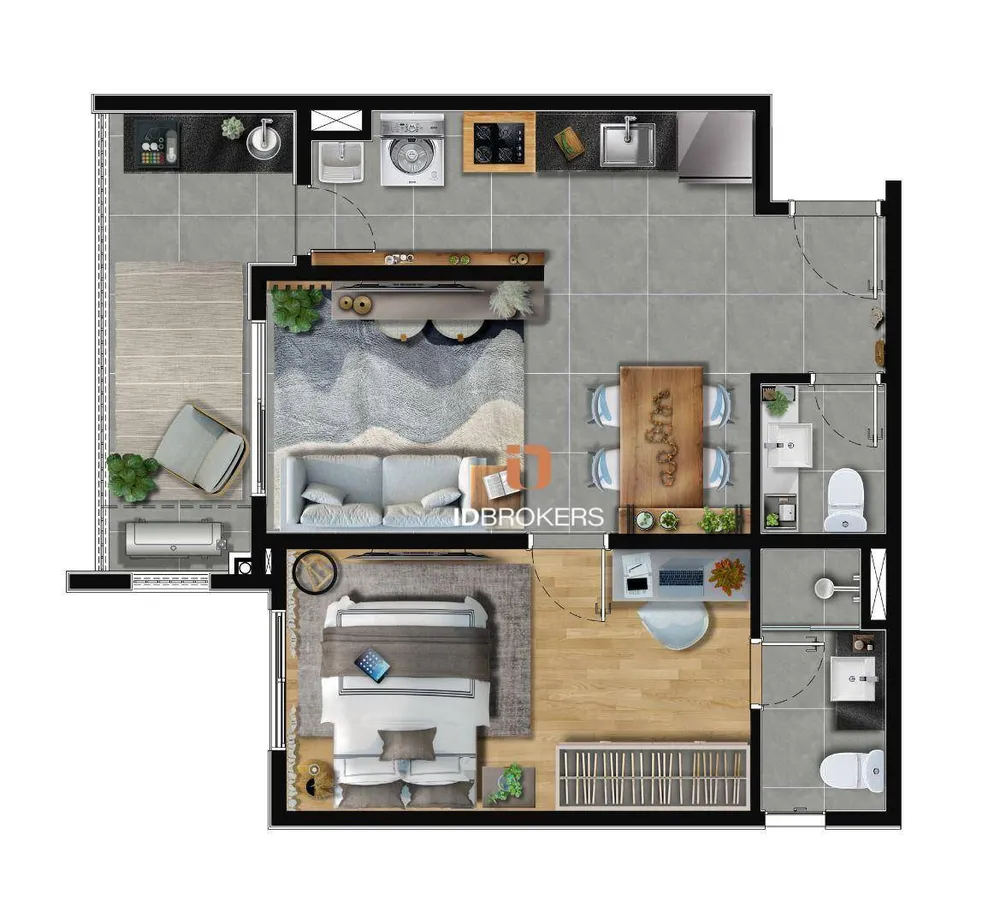 Apartamento, 1 quarto, 49 m² - Foto 6