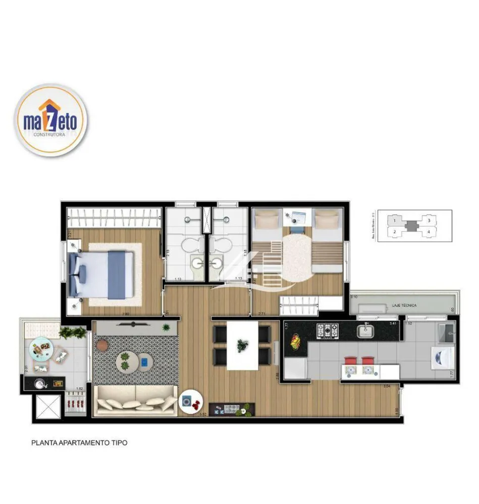Apartamento, 2 quartos, 65 m² - Foto 3
