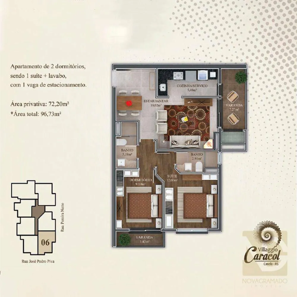 Apartamento, 2 quartos, 72 m² - Foto 4