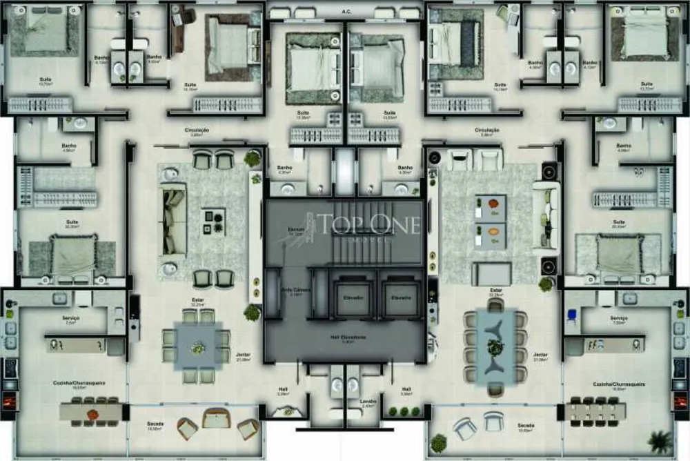 Apartamento, 4 quartos, 193 m² - Foto 1