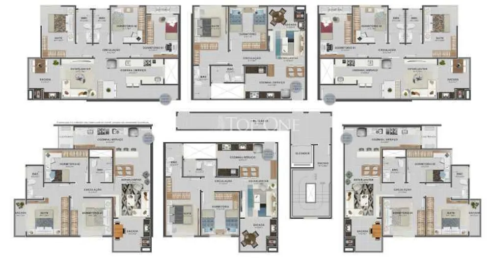 Apartamento, 3 quartos, 78 m² - Foto 1