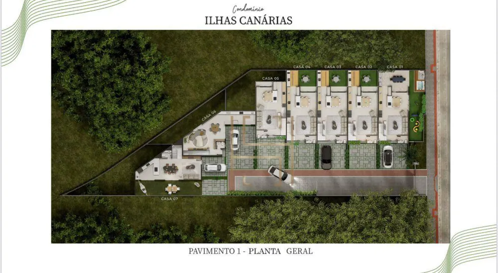 Casa de Condomínio, 3 quartos - Foto 1