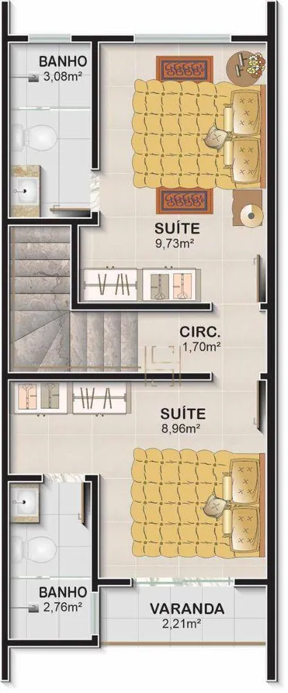 Casa, 2 quartos, 72 m² - Foto 3