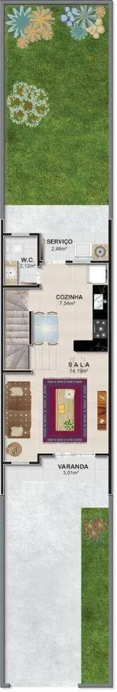 Casa, 2 quartos, 72 m² - Foto 4