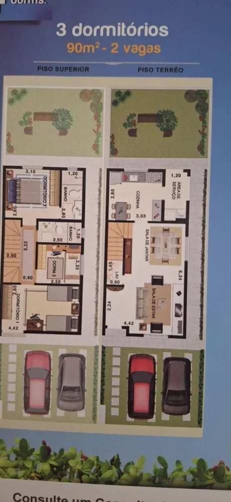 Casa de Condomínio, 3 quartos - Foto 2
