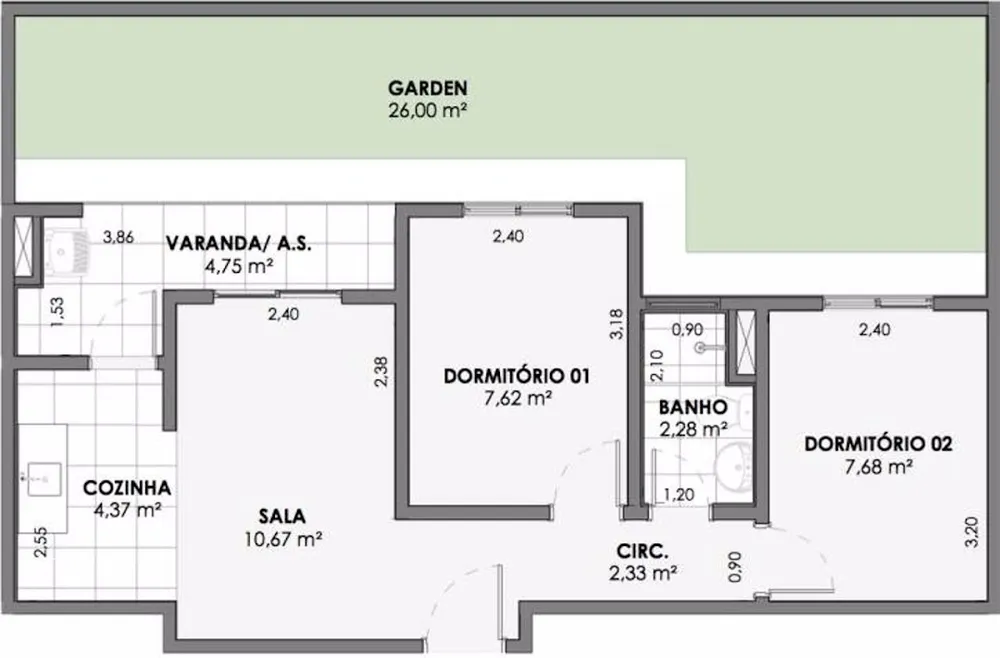 Apartamento, 2 quartos, 73 m² - Foto 8
