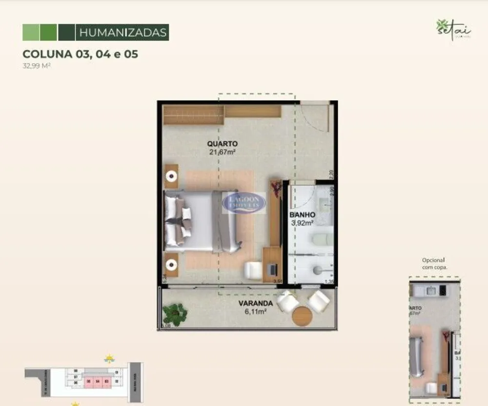 Apartamento, 1 quarto, 37 m² - Foto 45