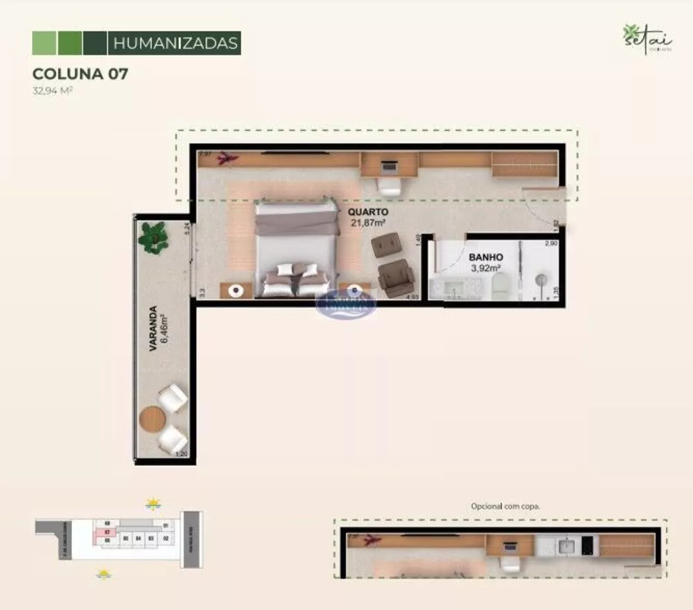 Apartamento, 1 quarto, 32 m² - Foto 10