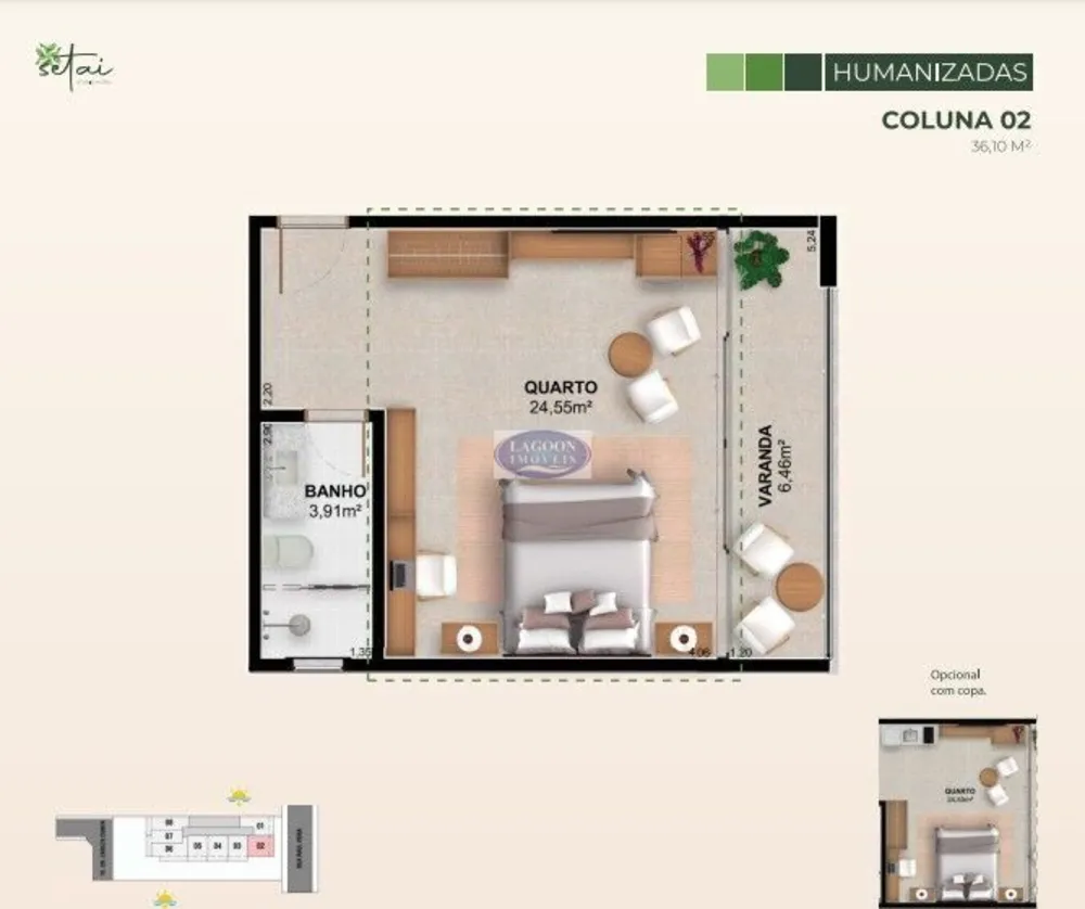 Apartamento, 1 quarto, 37 m² - Foto 44