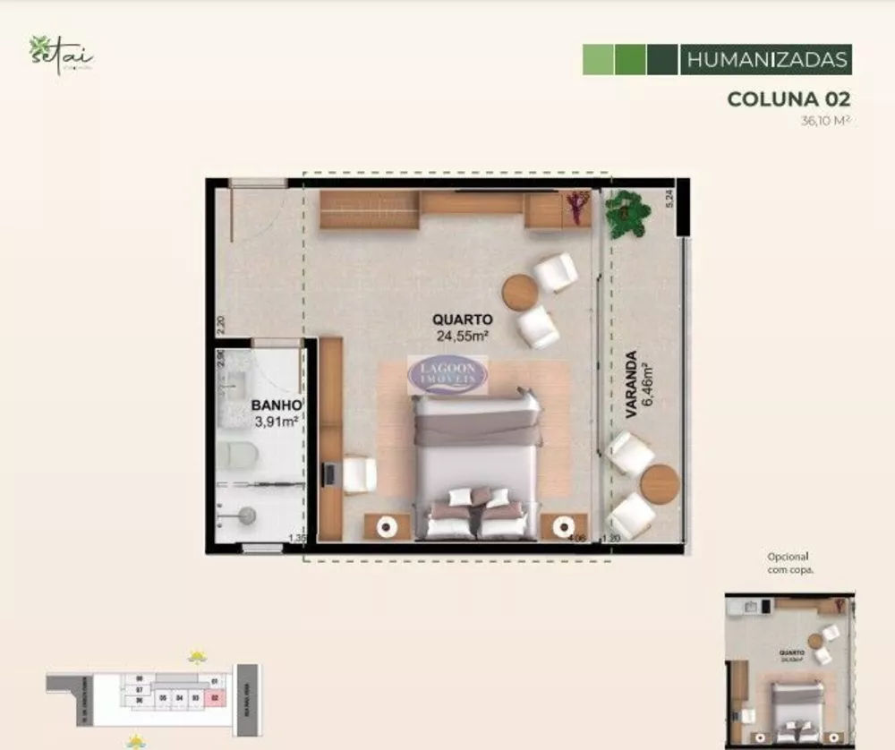 Apartamento, 1 quarto, 32 m² - Foto 7