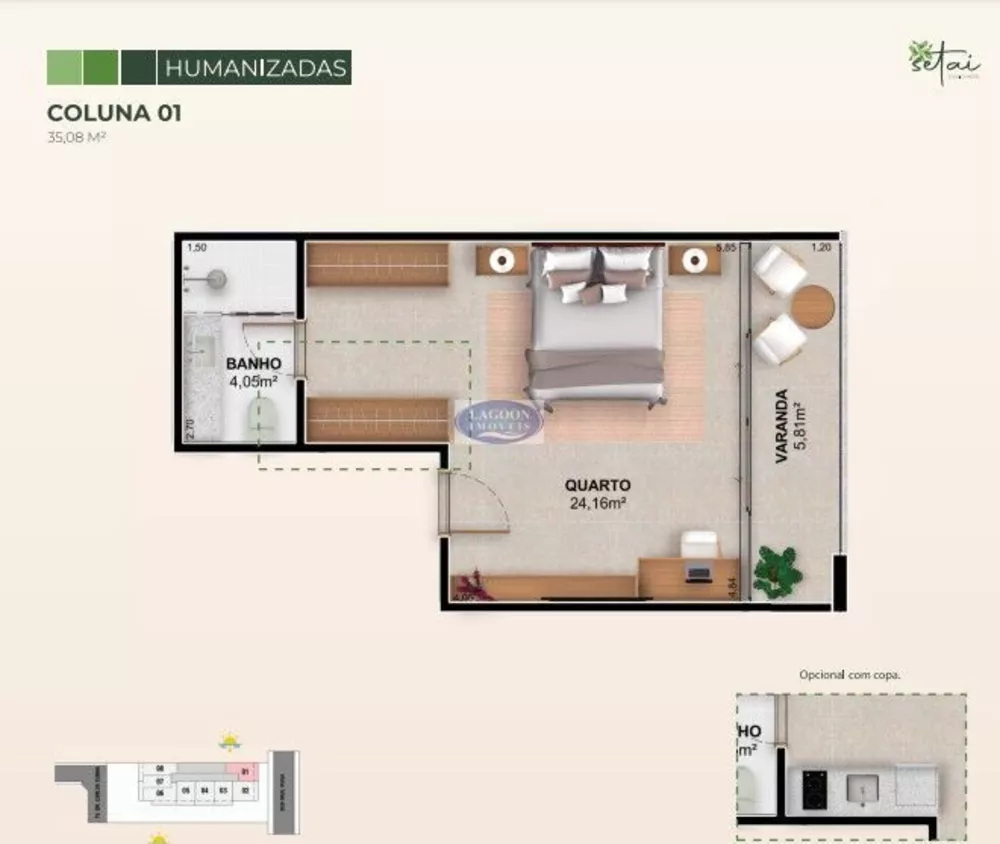Apartamento, 1 quarto, 32 m² - Foto 5