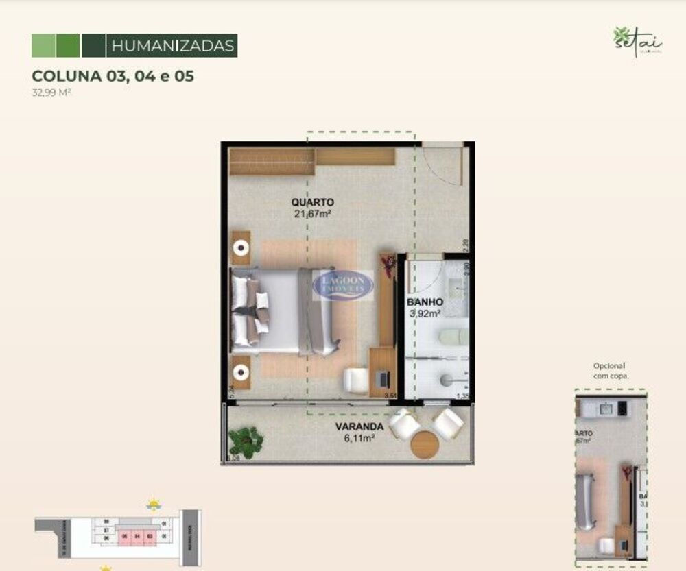 Apartamento, 1 quarto, 32 m² - Foto 20