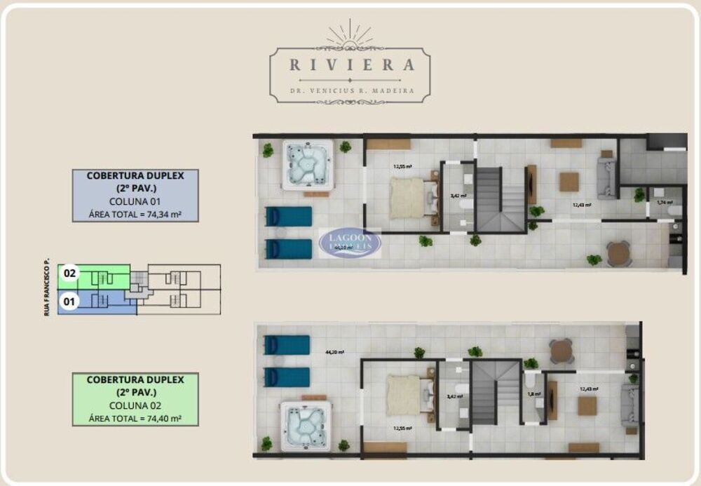 Cobertura à venda com 3 quartos, 155m² - Foto 2