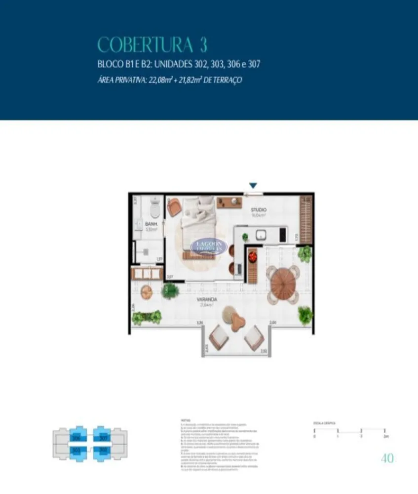Cobertura, 1 quarto, 42 m² - Foto 31