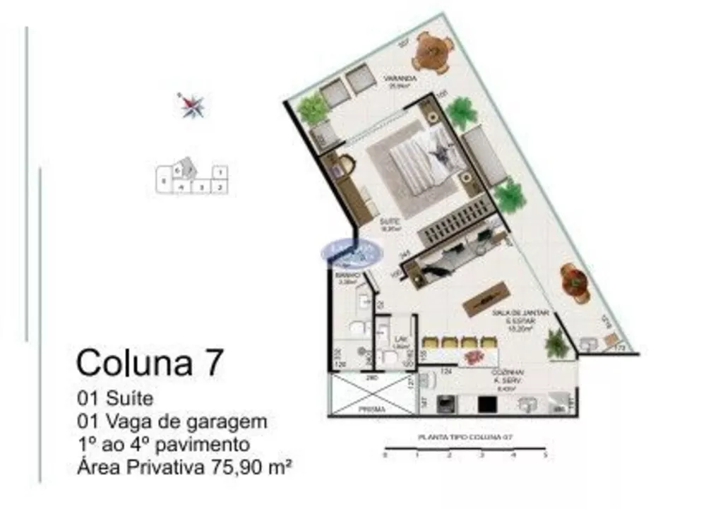 Apartamento, 1 quarto, 55 m² - Foto 5