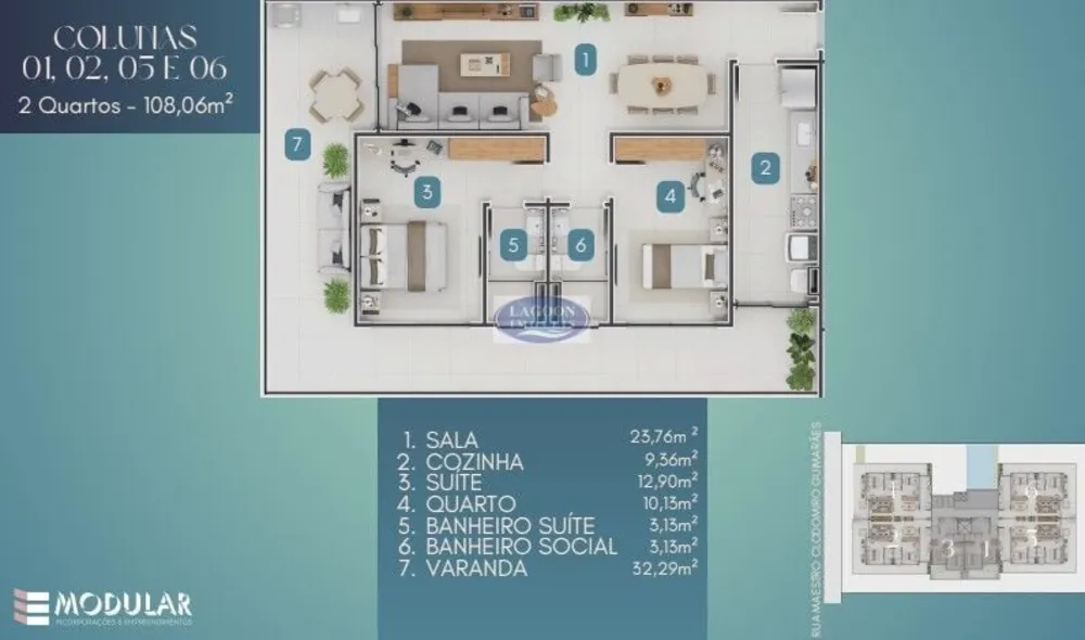 Apartamento, 2 quartos, 108 m² - Foto 2