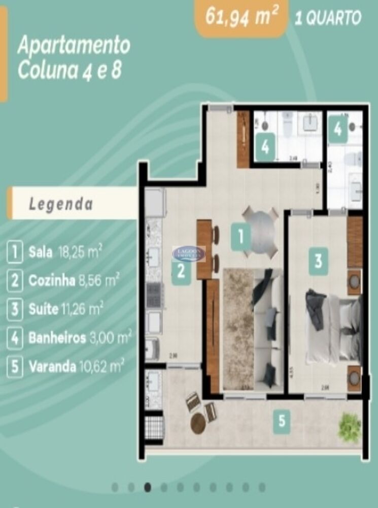 Apartamento, 1 quarto, 61 m² - Foto 44