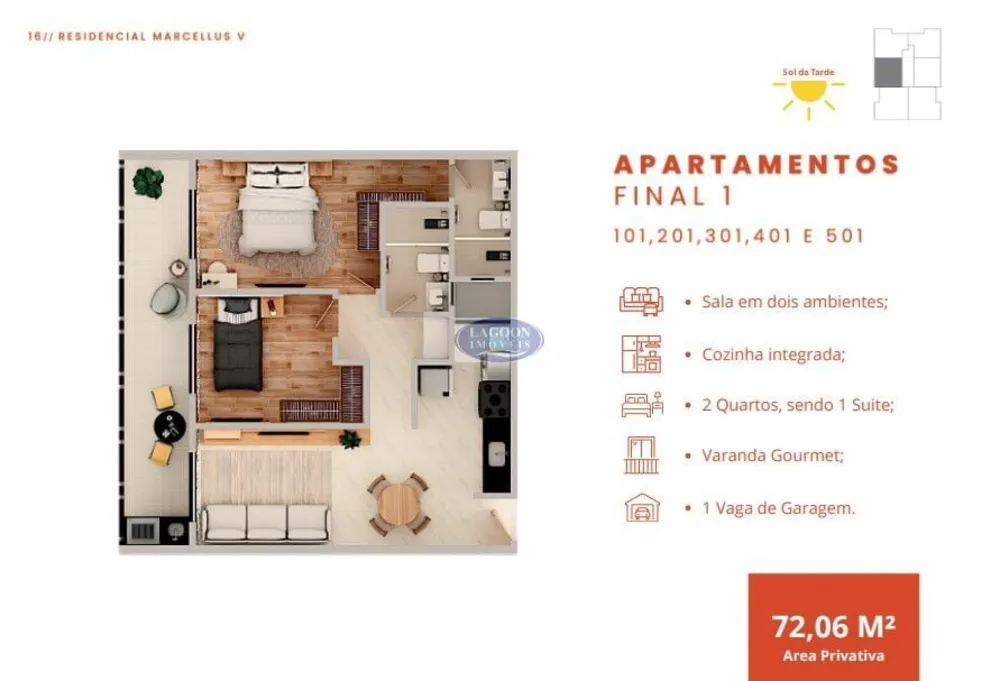 Apartamento, 2 quartos, 76 m² - Foto 7