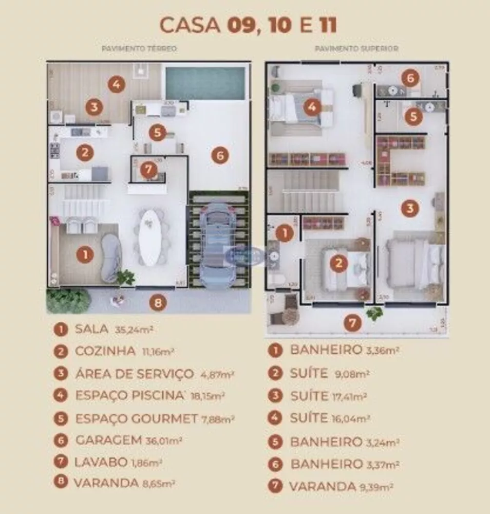 Casa de Condomínio, 4 quartos - Foto 1