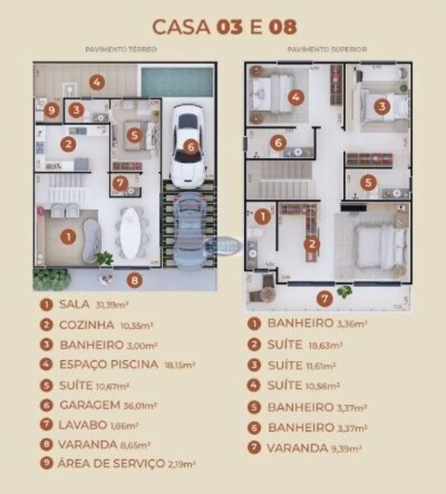 Casa de Condomínio, 4 quartos - Foto 2