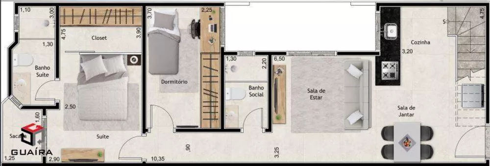 Cobertura à venda com 2 quartos, 100m² - Foto 4