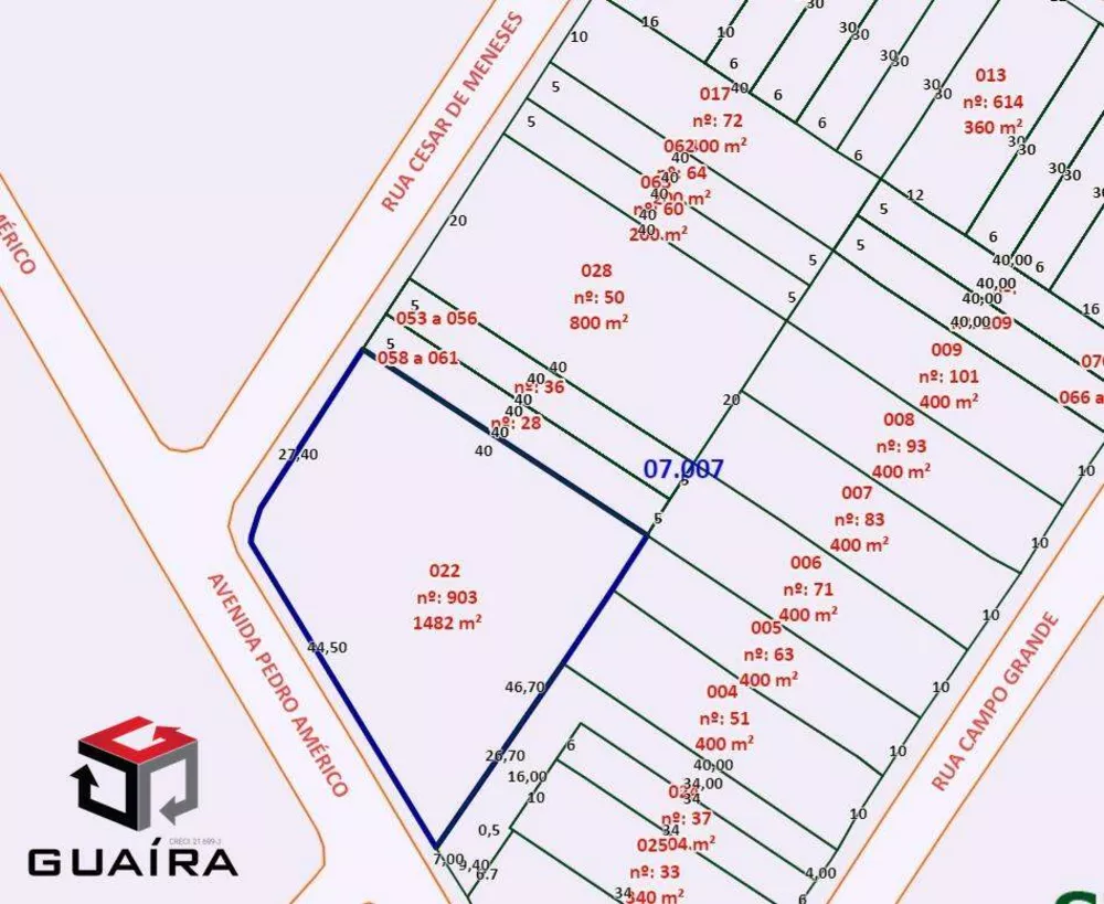 Terreno à venda, 1482m² - Foto 1