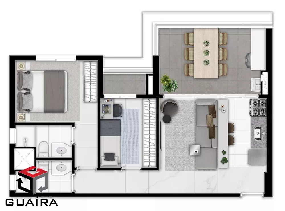 Apartamento à venda com 2 quartos, 60m² - Foto 5