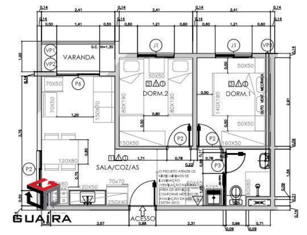 Apartamento à venda com 2 quartos, 40m² - Foto 8