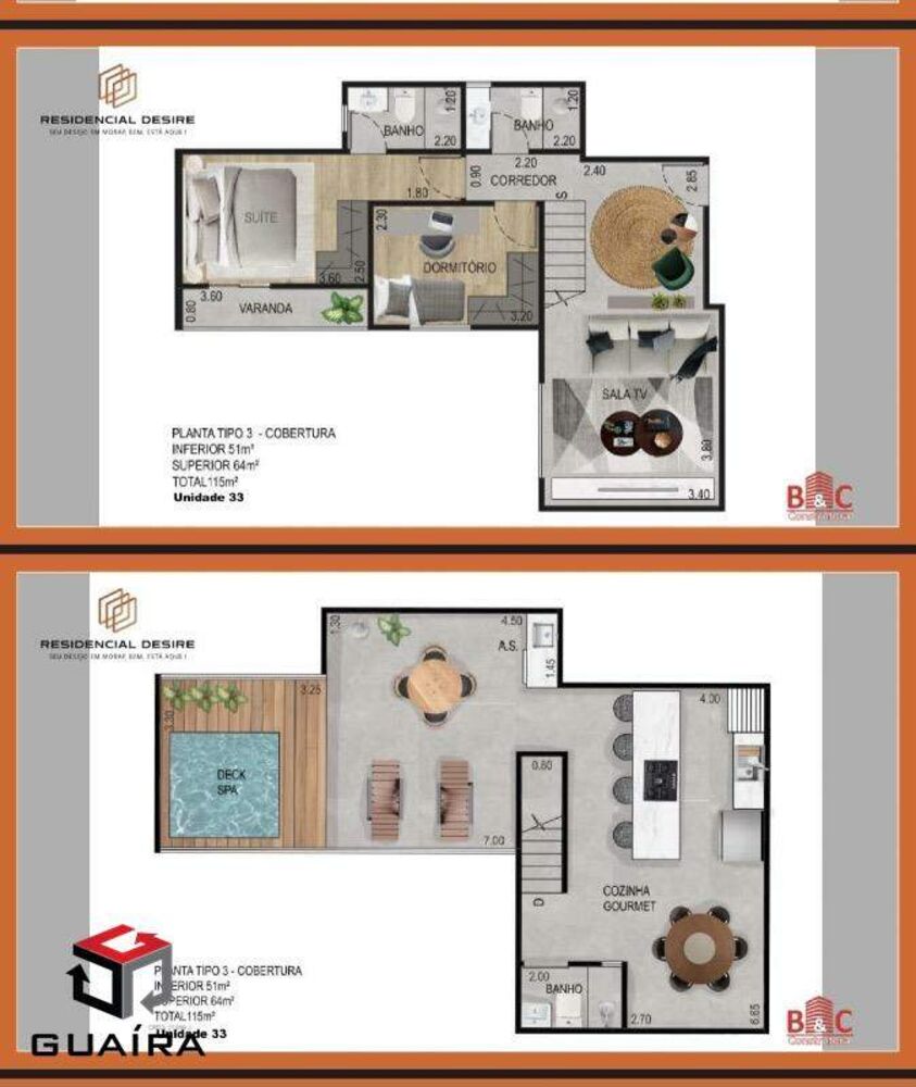 Cobertura à venda com 2 quartos, 115m² - Foto 2